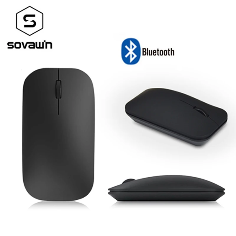 Беспроводная ультратонкая перезаряжаемая мышь Sovawin Bluetooth 3 0 эргономичная