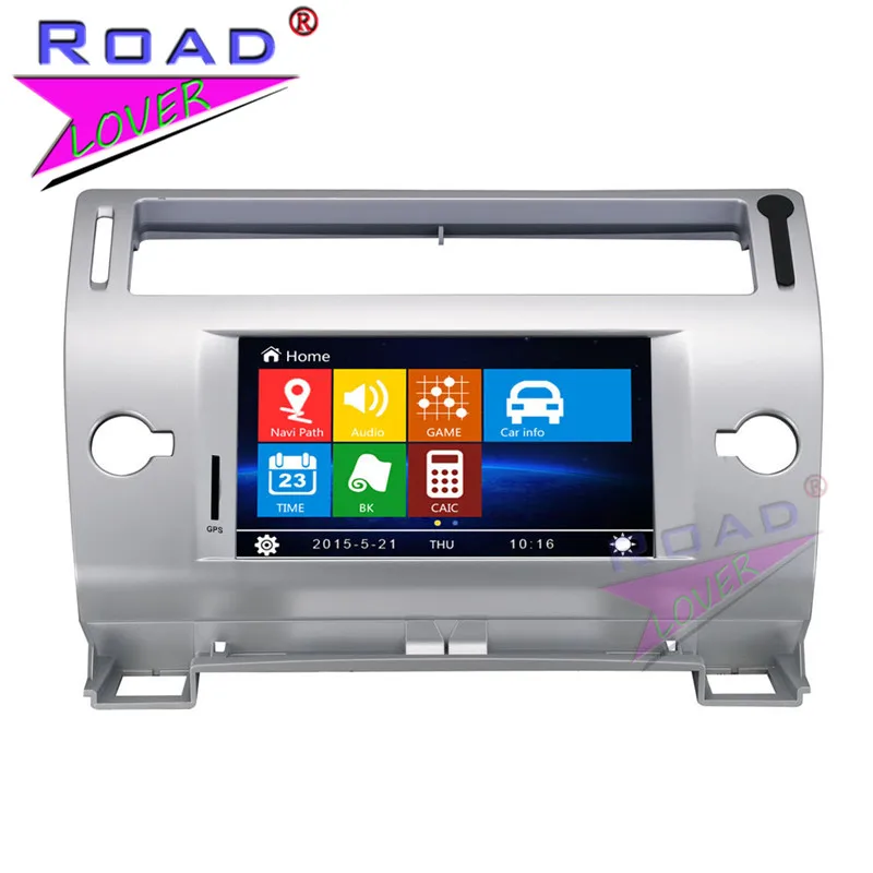 7 дюймовый автомобильный мультимедийный DVD плеер TOPNAVI Wince 6 0 для Citroen C4 стерео GPS