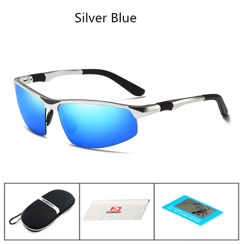 D3121 Silver Blue Роскошные алюминиевые HD винтажные Поляризованные солнцезащитные очки для мужчин и женщин, солнцезащитные очки, брендовые дизайнерские очки gafas de sol lunette de soleil - Цвет линз: D3121 Silver Blue