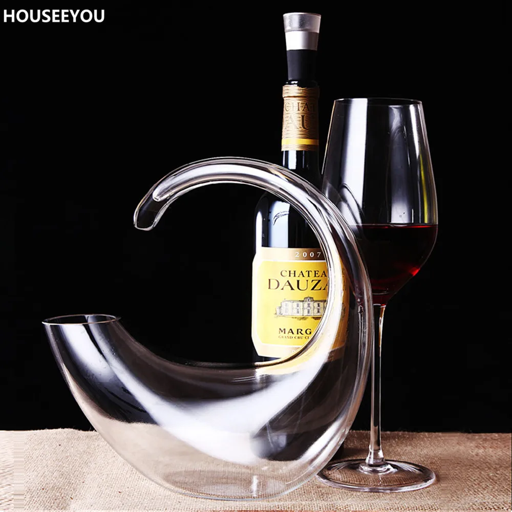 1000 мл уникальный бессвинцовый стеклянный Декантер для вина аэратор контейнер