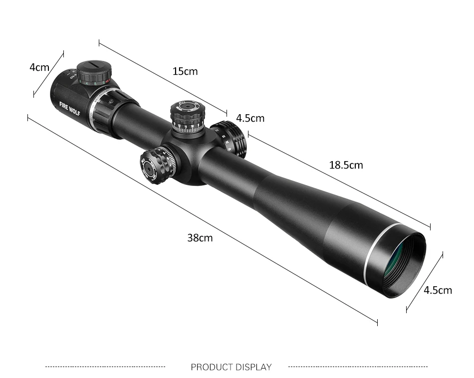 FIRE WOLF тактический охотничий 6-24X40 Красный Зеленый Крест прицел стекло Сетка башенки замок сброс оптический прицел