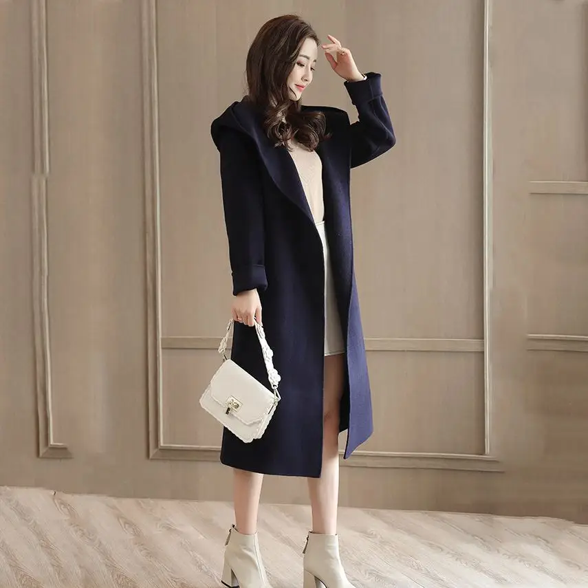 2018 осенне зимние женские куртки из теплой шерсти однотонная верхняя одежда с