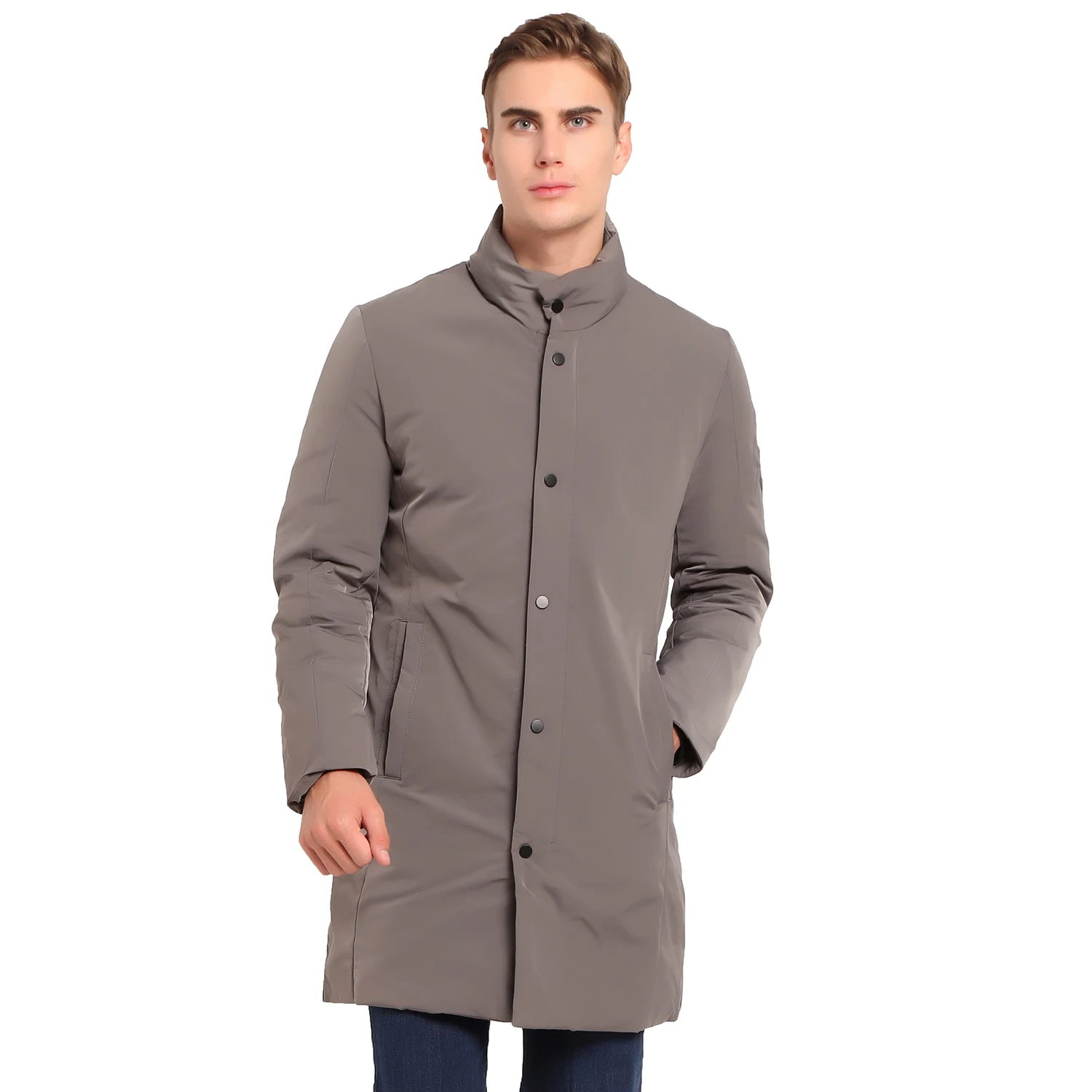 Бренд Just For Outerpass, новинка, толстый пуховик для мужчин, осенне-зимняя повседневная парка на белом утином пуху, мужское Модное Длинное плотное пальто