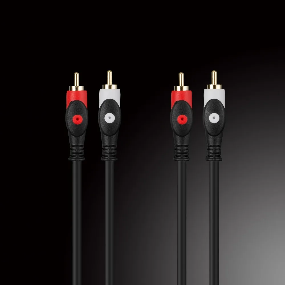 Лидер продаж аудиокабель 2RCA M/M видео DVD av кабели адаптер RCA для подключения данных