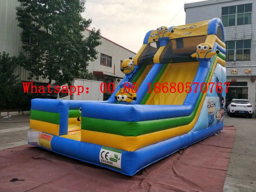 

(China Guangzhou) Factory direct inflatable slide / castle / trampoline / pool slide / Little yellow man Slide YLY-037