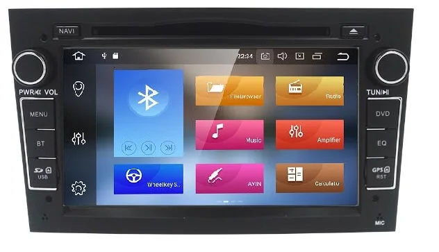 HD 1024*600 Восьмиядерный 2din Android 9,0 4G+ 64G Автомобильный dvd-плеер для Opel Corsa Vectra C D Meriva Vivaro Tigra Signum радио gps Navi - Цвет: black
