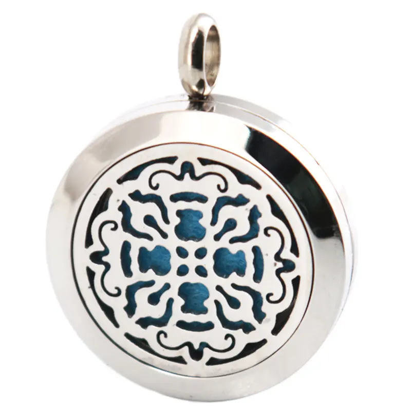 Подсолнух 25 мм Ароматерапия Эфирные масла из нержавеющей стали ожерелье с