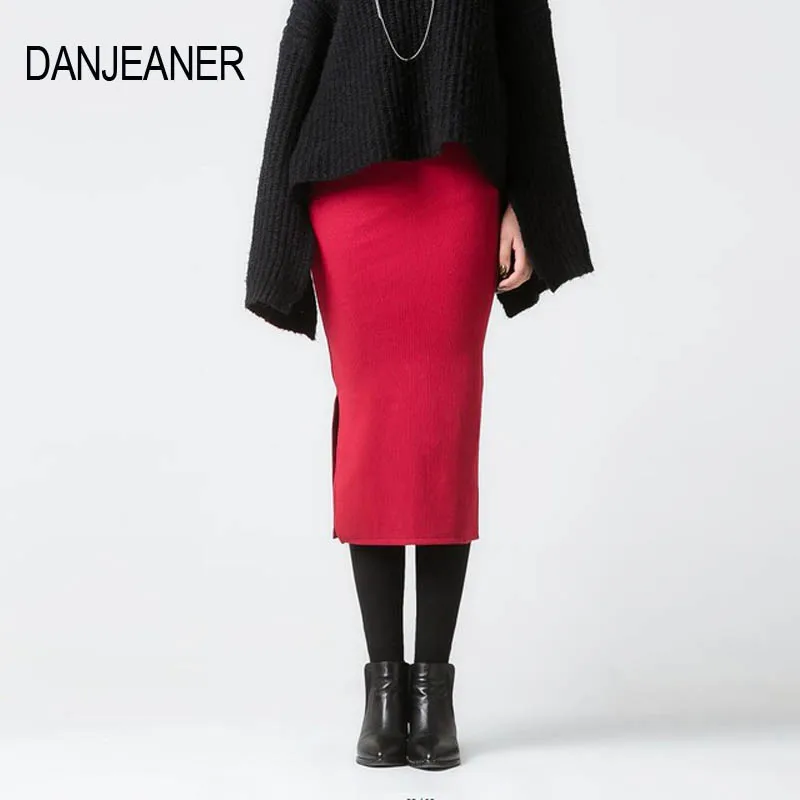 

Женская трикотажная юбка-карандаш danganer, облегающая обтягивающая юбка с высокой талией