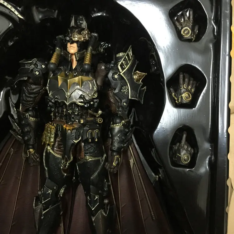 Бэтмен Play Arts KAI, экшн-фигурка ПВХ игрушки 260 мм аниме фильм модель стимпанк летучая мышь человек Кай-плей арт