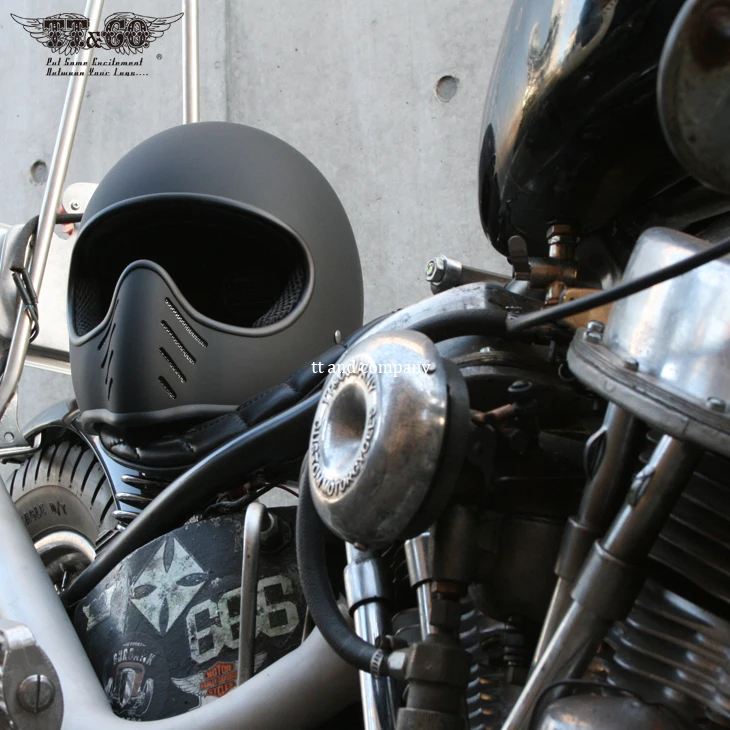 TT cowinage анфас мотоциклетный шлем Chopper Oldschool оригинально 02 маленький Ретро мотороллер шлемы M L XL XXL