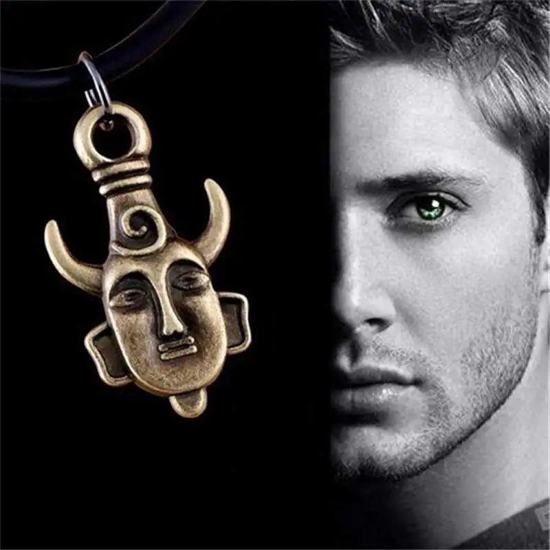 Supernatural necklace Dean Winchester Jensen Ackles amulet pendant jewelry for men and women wholesale