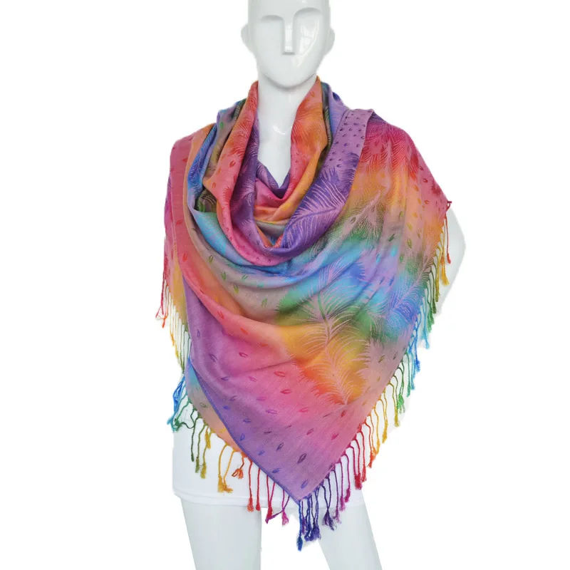 [FAITHINK] Новый Модный женский цветной дизайнерский зимний теплый шарф шаль