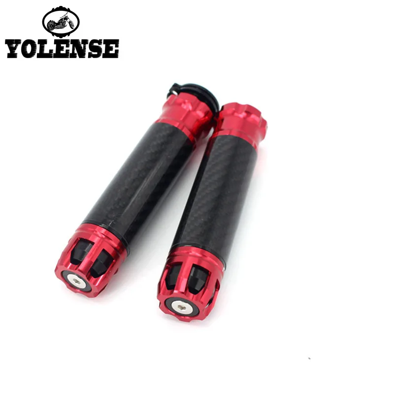 Ручки для мотоцикла 7/8 дюйма 22 мм ручки из алюминиевого углеродного волокна Yamaha