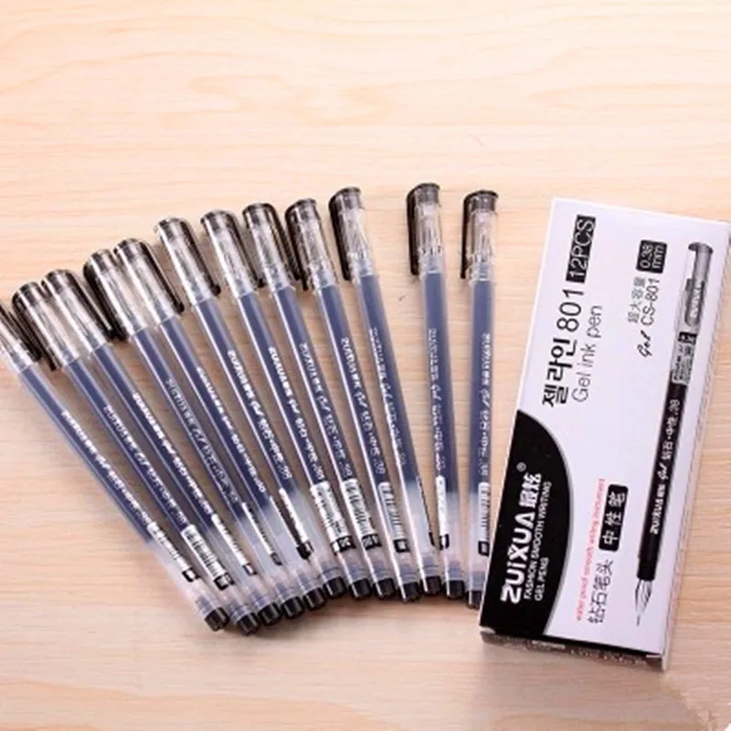 12 шт./лот креативная гелевая ручка с иглами и алмазной головкой 0 38 мм