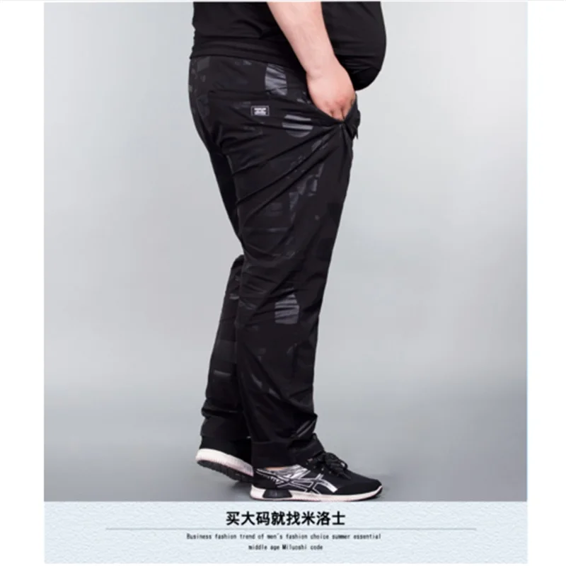 Осенние Новые камуфляжные штаны для бега спортзала размера плюс 10XL 8XL 6XL мужские