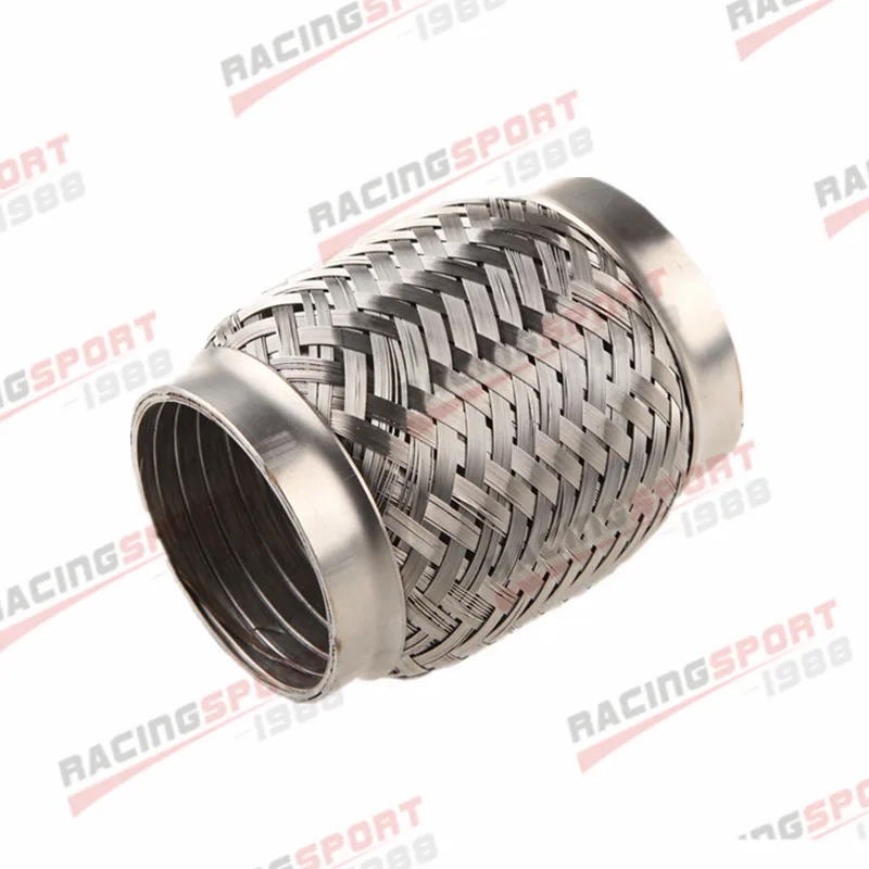 

2.75" EXhaust FleX Pipe 2 3/4" X 4" OL Heavy Duty Stainless Steel Interlock