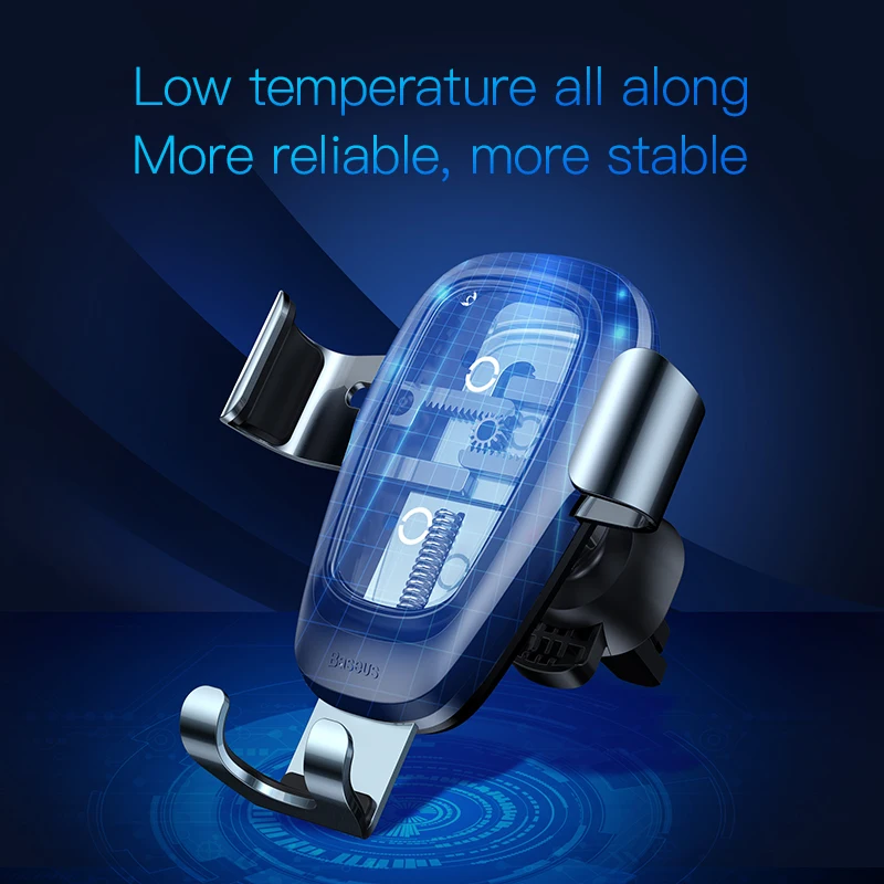 Автомобильный держатель Baseus с беспроводной зарядкой для телефонов 4-6.5&quot |
