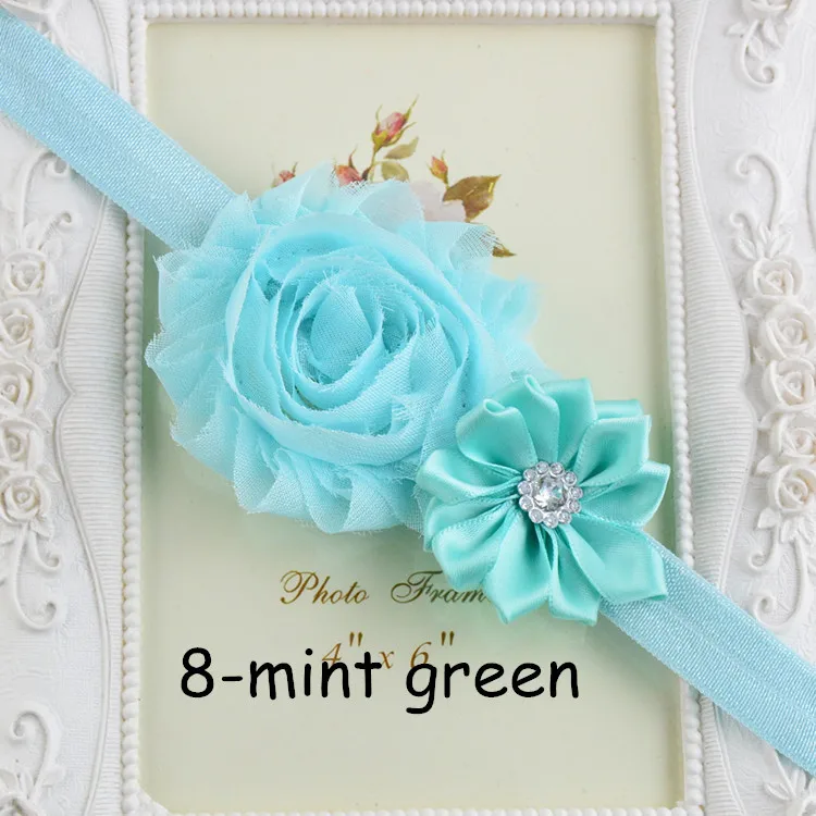 MengNa 20 шт./лот для новорожденных потертые шикарные цветы повязка на голову детей