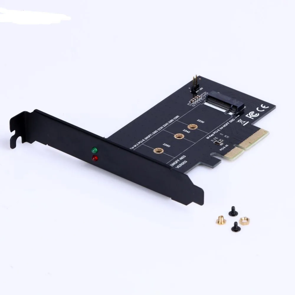 Адаптер PCI Express 4x к M Key M.2 слот для SSD-накопителя Windows MAC OS PCI-E SSD (NGFF) 2230 2242 2260 карта |