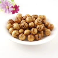 68101216mm natural wood roundpattern wooden beads flowers color bead handmade for diy necklace making jewelry accessories