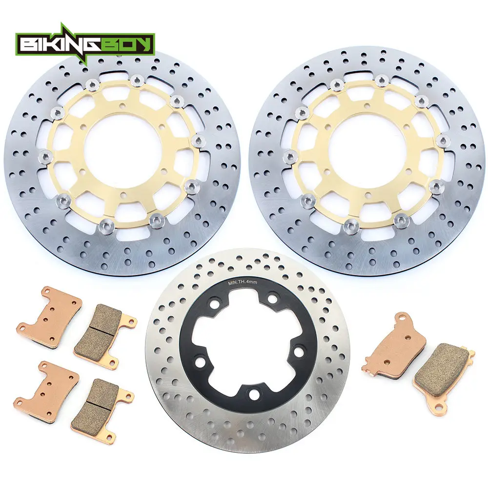 

BIKINGBOY For Suzuki GSXR GSX-R 1000 09 10 11 Front Rear Brake Discs Rotors Disks + 3 Set Pads Motorcycle 310mm 220mm