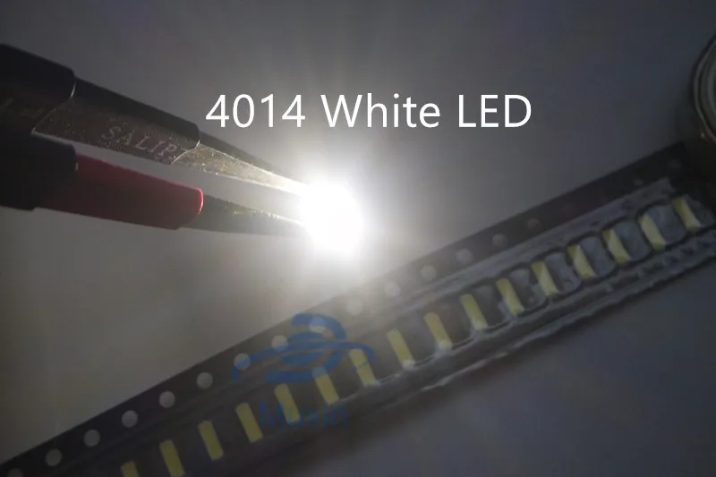 100 шт./лот 0 2 Вт SMD 4014 Светодиодная лампа из бисера 23 26лм белый светодиодные бусины