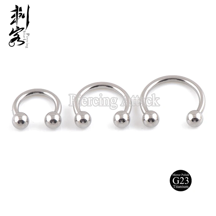 Полированный титановый пирсинг для тела G23 14 калибр шарик Круглый