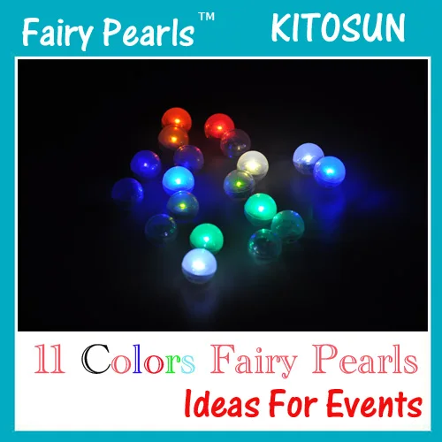 

120pieces / lot 11 colors mini fairy led pearl light for decoration party