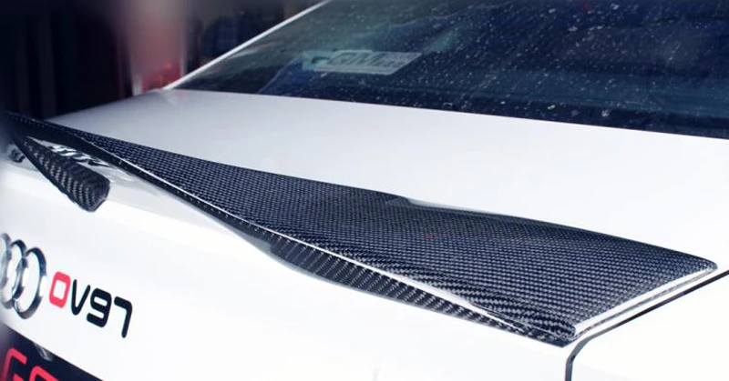 Спойлер для Audi A4 B8 b8 5 задний спойлер багажника из углеродного волокна 2009 2012 R