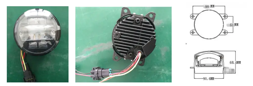 Светодиодный противотуманный фонарь для Ford Focus 2008-2012 frestyle 2005-2007 Mustang 2005-2009/ Ranger 2005-2007 aurus 2008-2009 Explorer