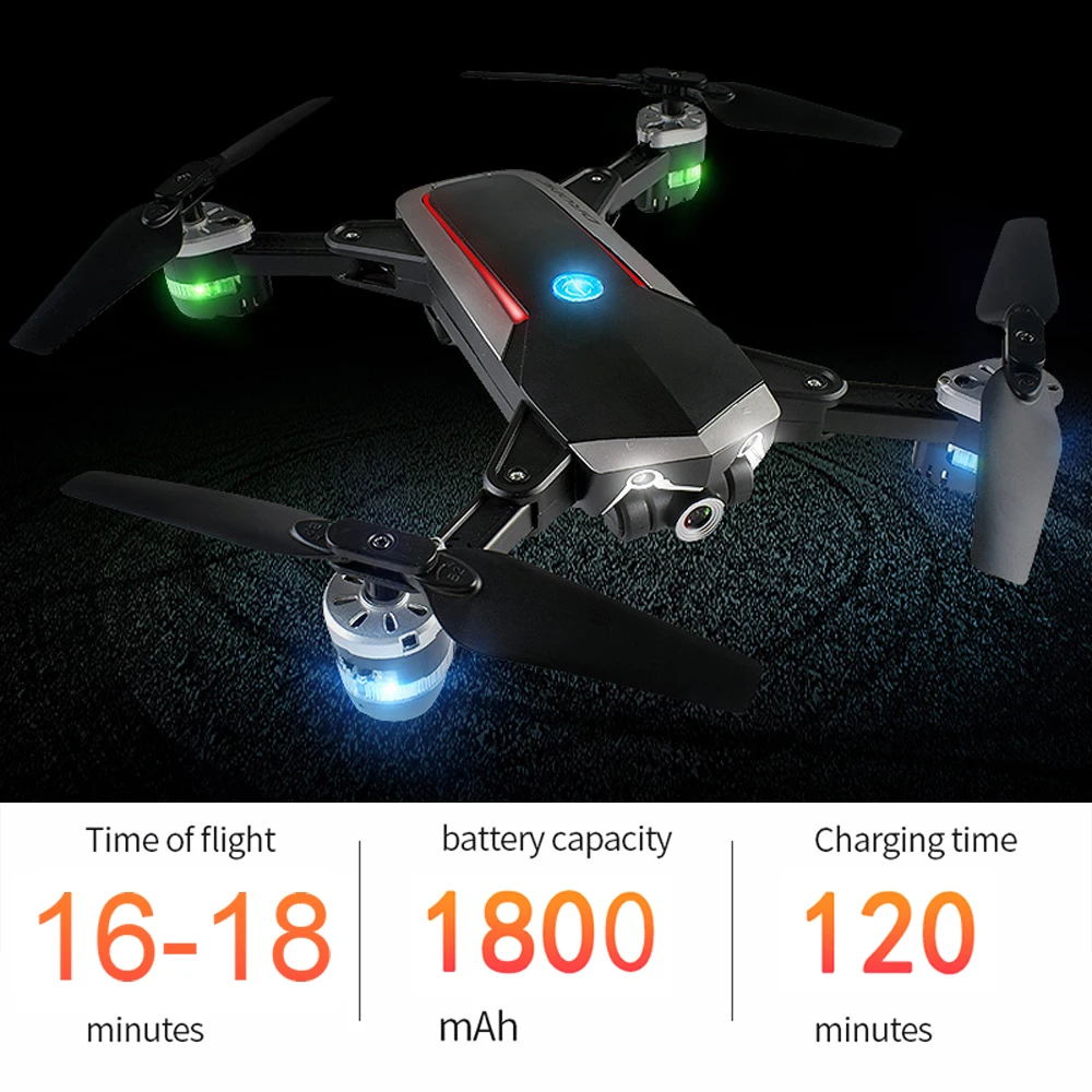 Otpro yh-19 rc дроны Wi-Fi FPV складной Дрон 2MP 5mp 1080p HD Камера с 18 мин Время полета RC Quadcopter RTF р/у JD-20S JD20S