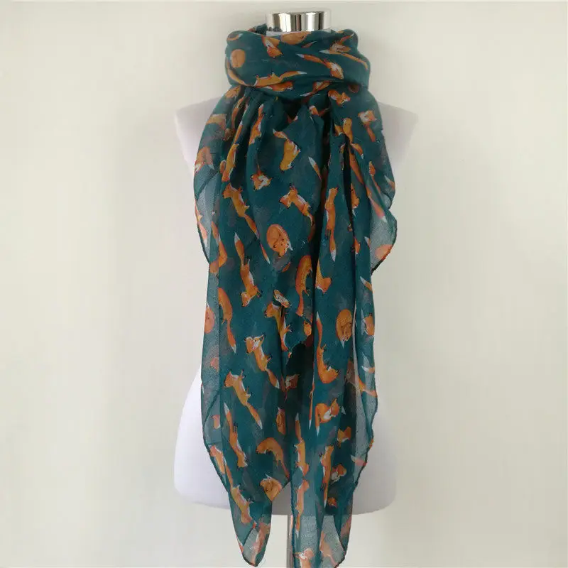 Бесплатная доставка Фэнтези маленький Лисий шарф животных милый женский длинный