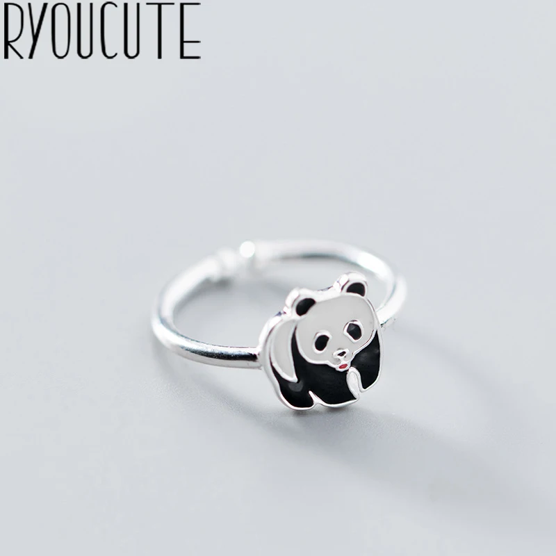 Женское массивное регулируемое кольцо RYOUCUTE из 100% натурального серебра с большим
