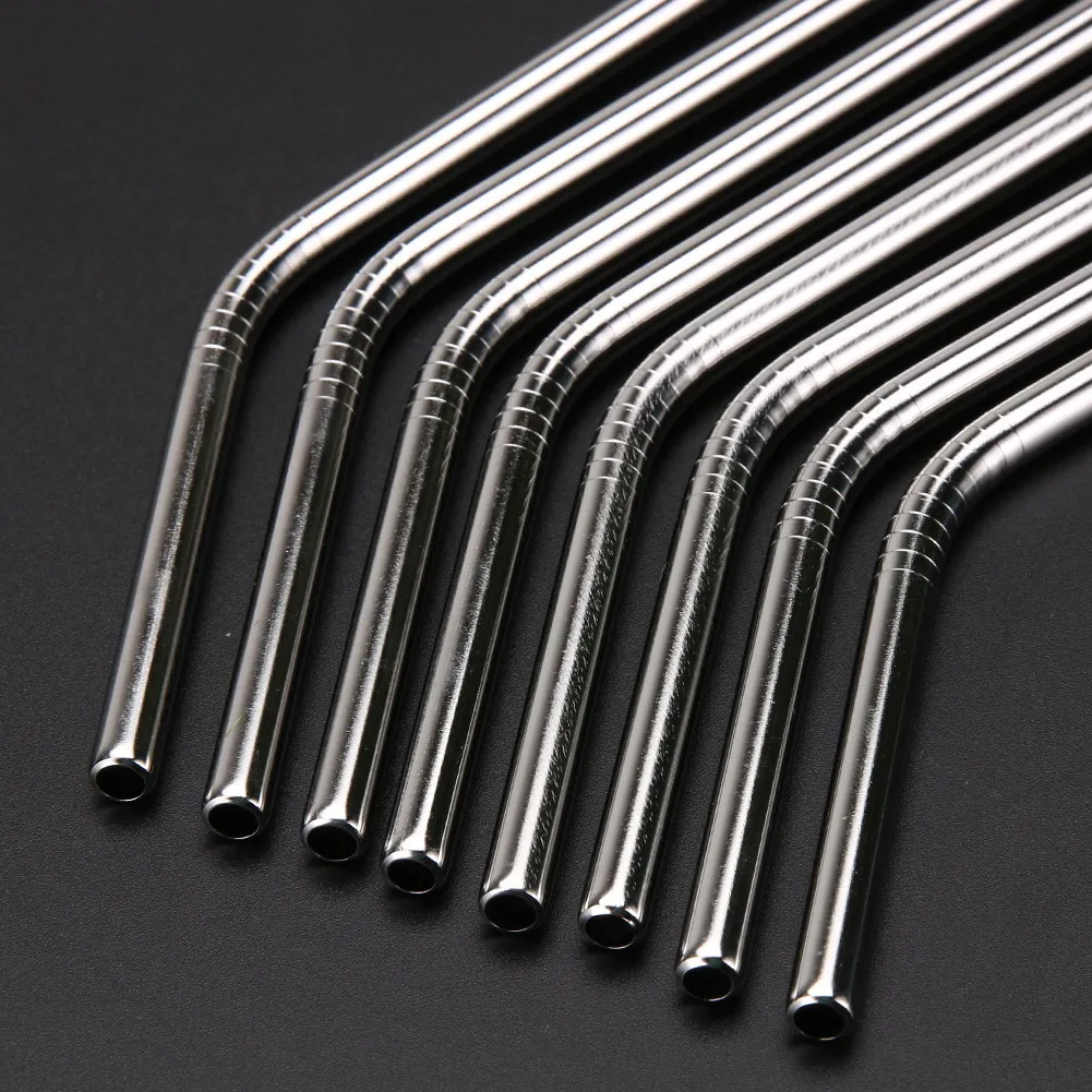 8 шт. детская Экологичная трубка из нержавеющей стали|metal straw|reusable drinking strawsbar accessories