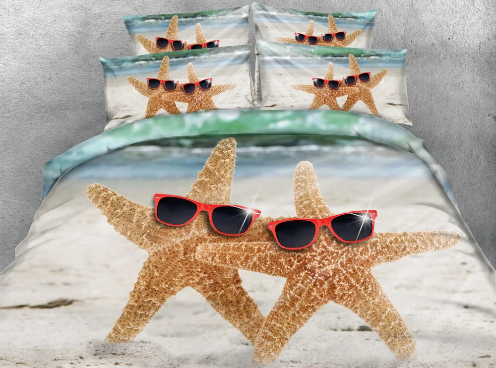 Комплект постельного белья с 3d принтом стеганое одеяло/пододеяльник простыни