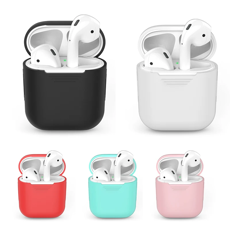 Мягкий силиконовый чехол для Airpods ультратонкий ударопрочный водонепроницаемый