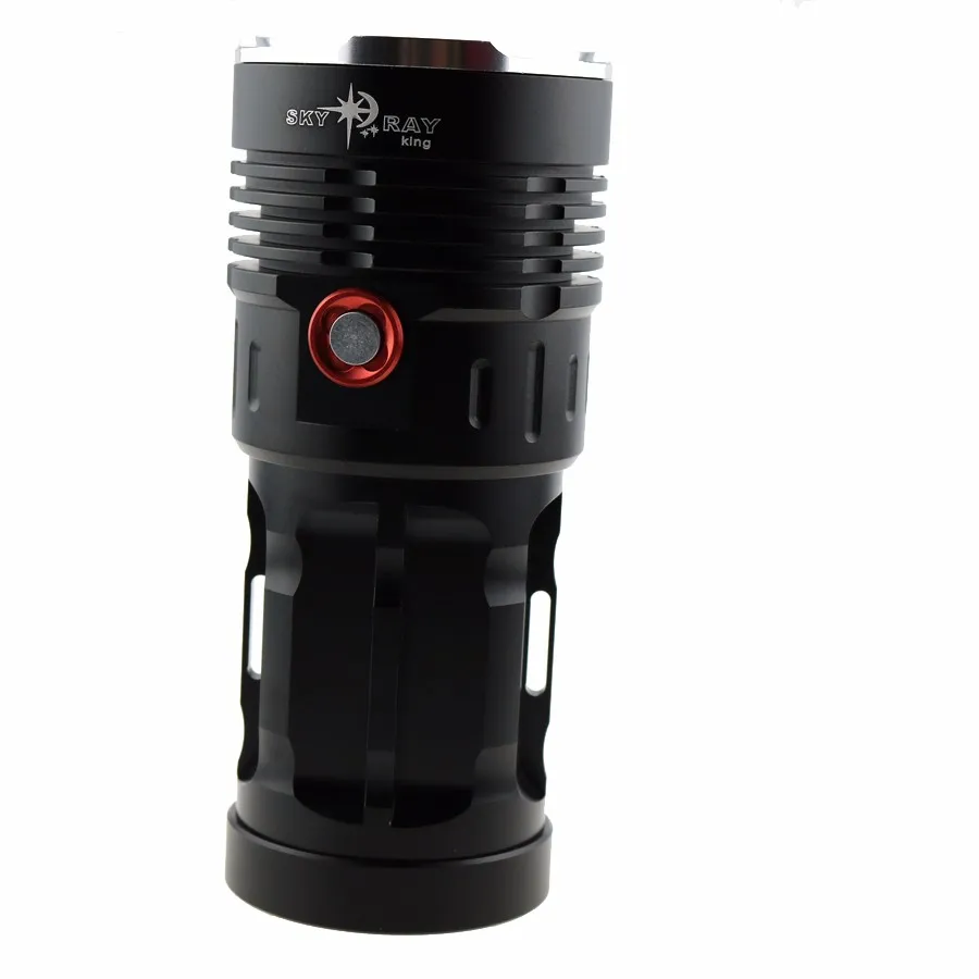 4500LM черный SKY RAY King 3-режим 4x CREE XM-L T6 СВЕТОДИОДНЫЙ торшер фонарь(4x18650 батарея