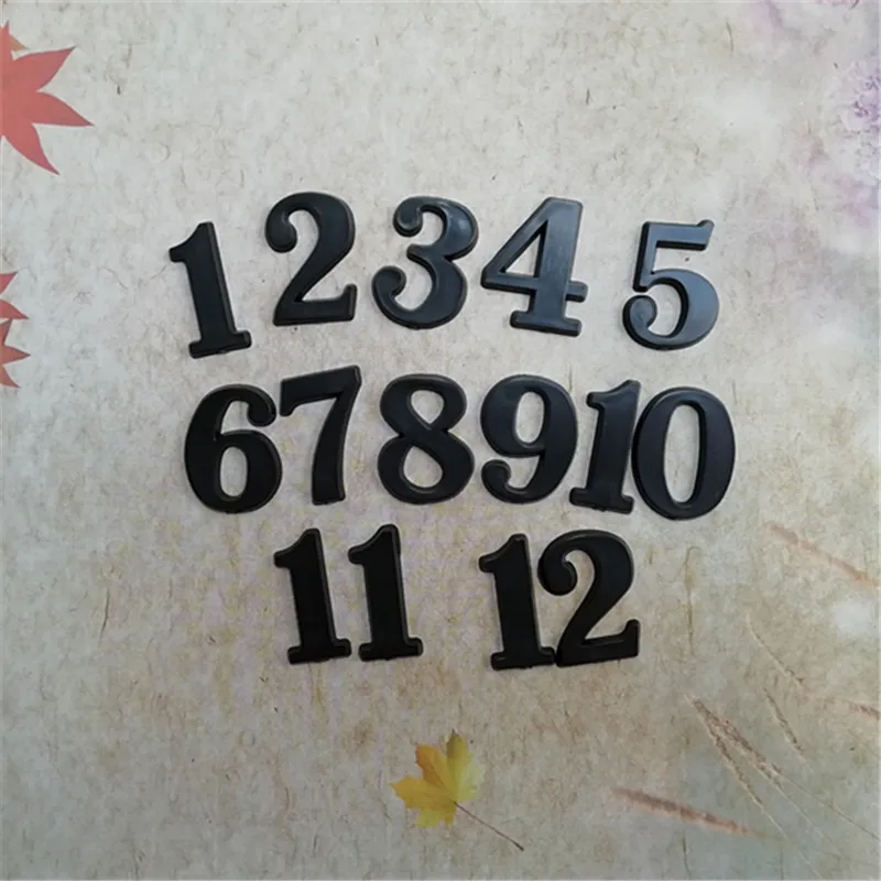 15 комплектов 2 5 см черные цифровые аксессуары кварцевые часы для ремонта часов DIY