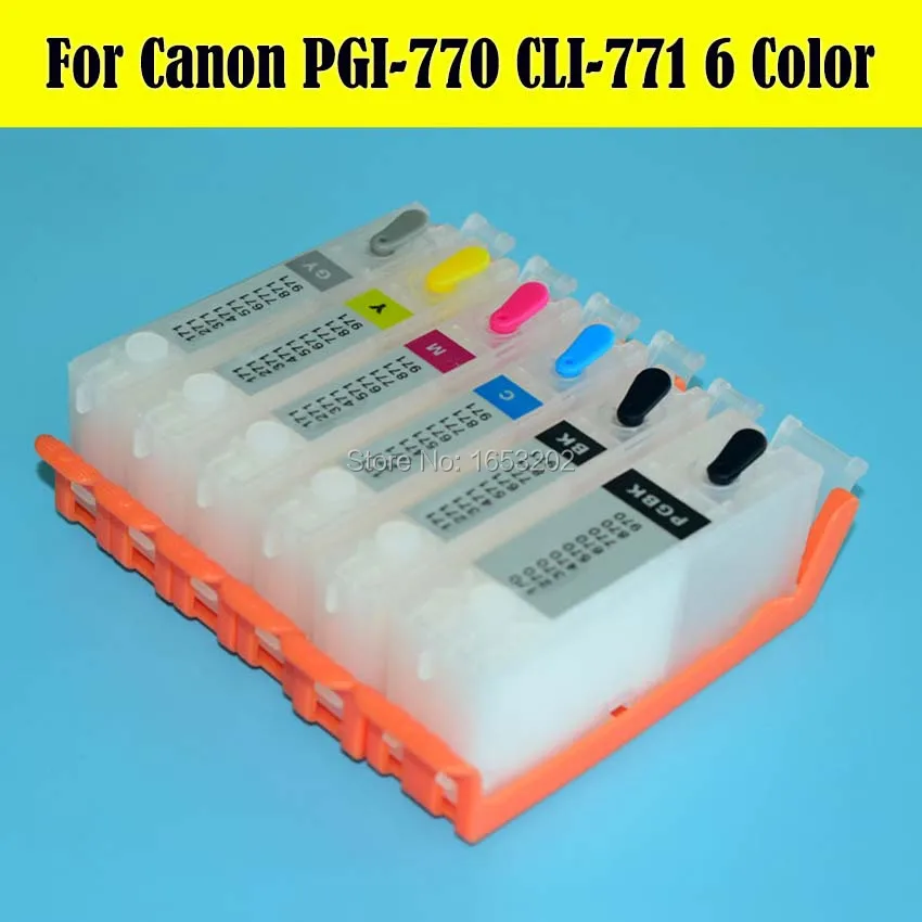 Фотографический картридж для принтера Canon PIXMA MG7770 с постоянным чипом|ink cartridge|ink