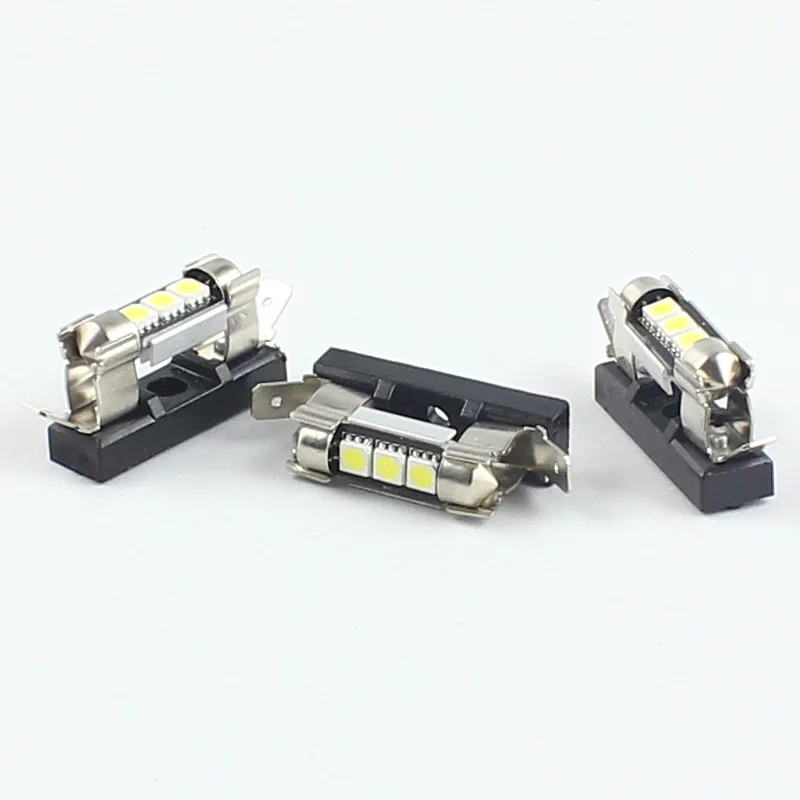 KE LI MI 2 Pieces Car Interior Light led bulb adapter For 31mm 36mm Canbus C5W Festoon LED Socket Holder base adaptor images - 6