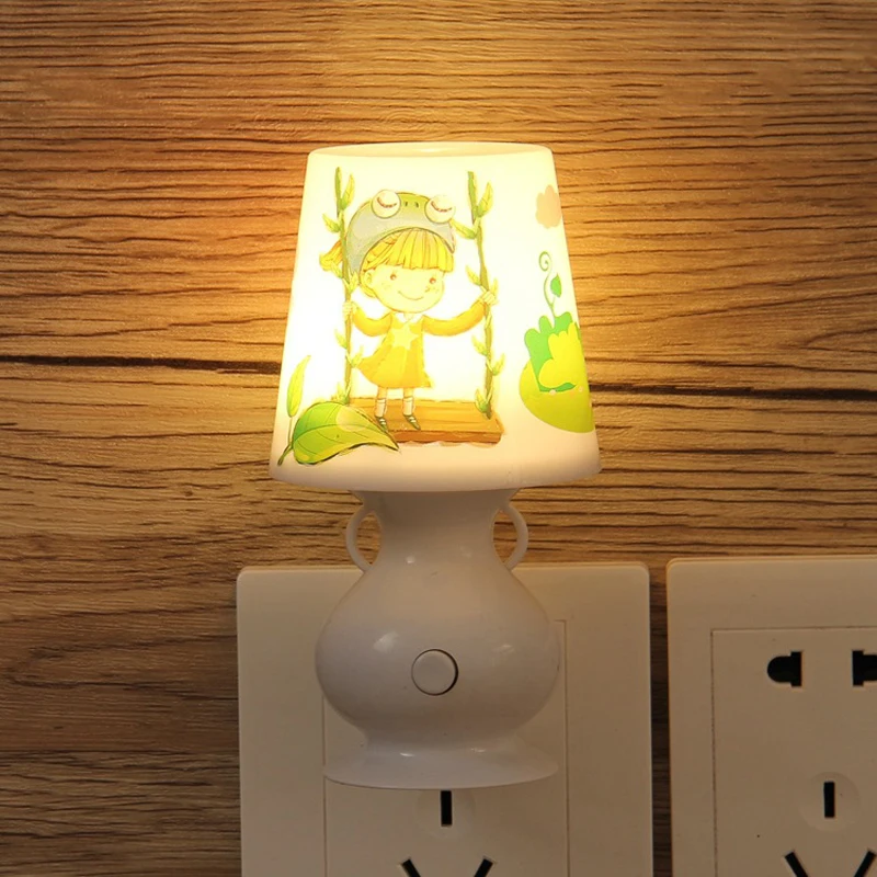 Ночная лампа plug управление световым датчиком ночник мини ЕС США вилка Новинка
