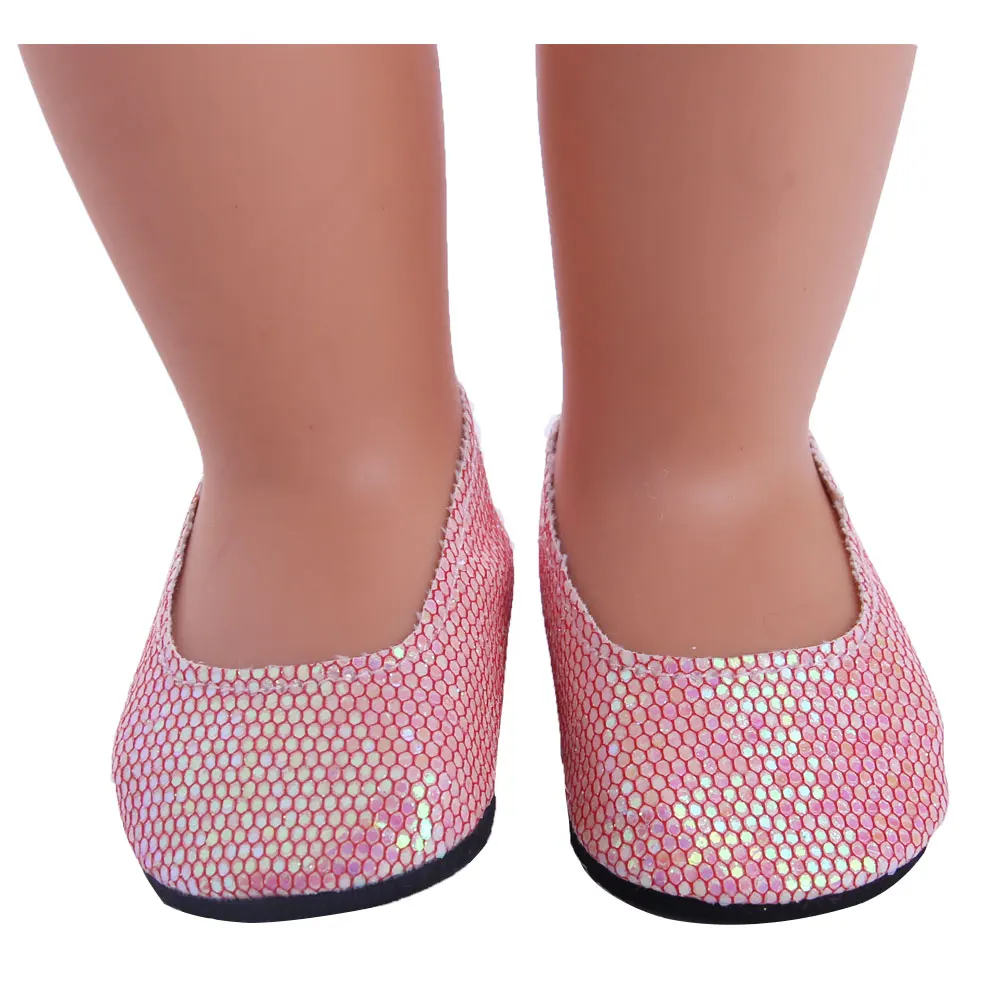 LUCKDOLL 11 различных цветов обувь подходит 18 дюймов американский и 43 см детская кукла одежда аксессуары, игрушки для девочек, поколение, подарок на день рождения