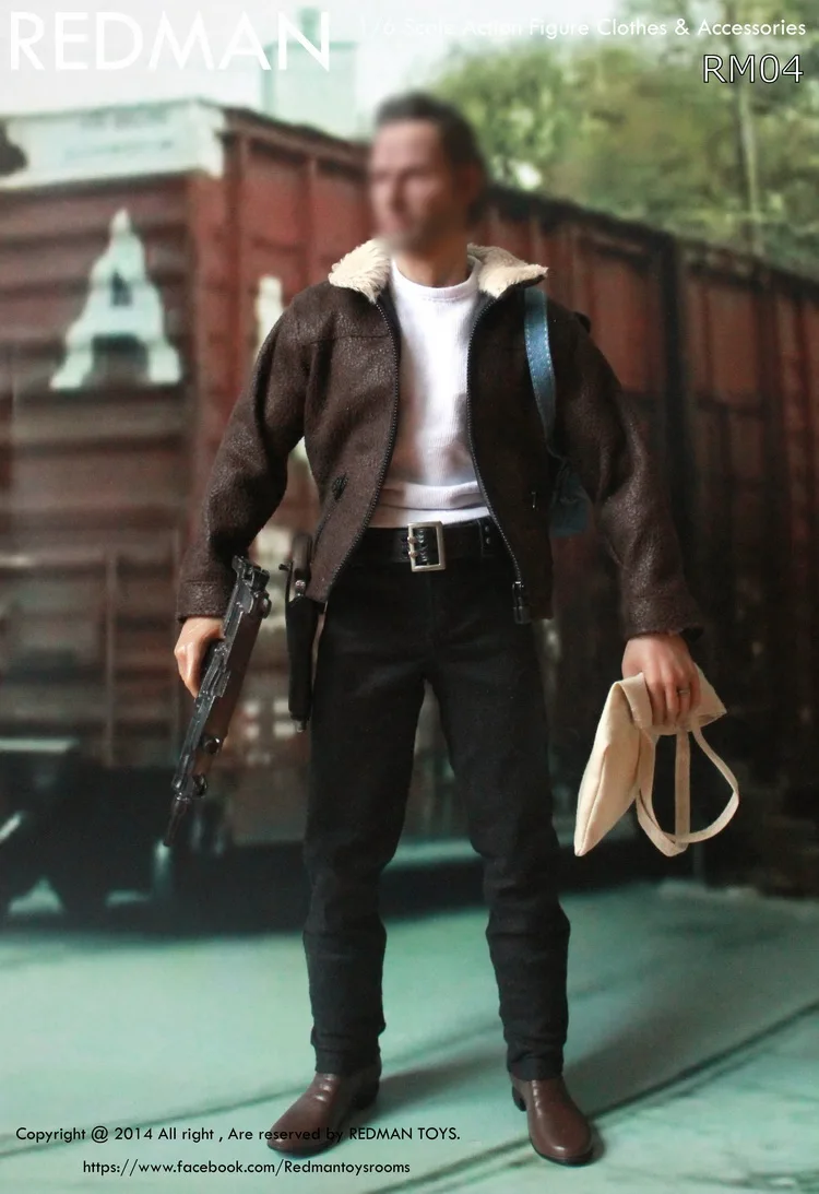 REDMAN RM04 1/6 Ходячие мертвецы шериф Рик кожаный костюм для 1" Коллекционная Фигурка DIY