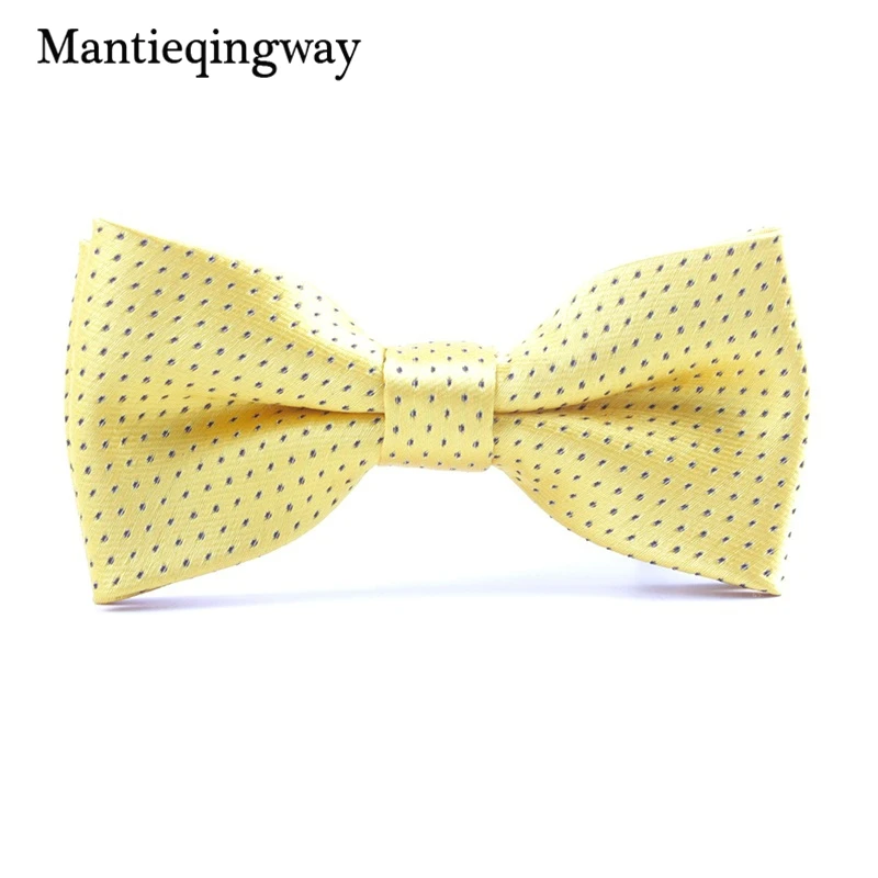 Mantieqingway/модные галстуки бабочки для маленьких мальчиков детей в горошек галстук