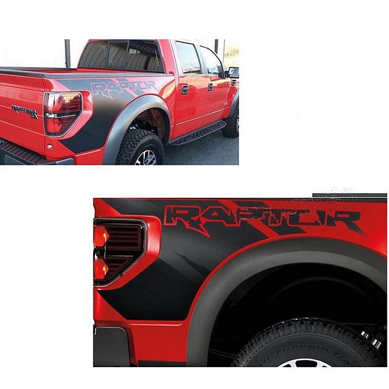 Виниловые наклейки на задний багажник автомобиля Raptor Graphics SVT для Ford F150 2009 2010 2011 2012