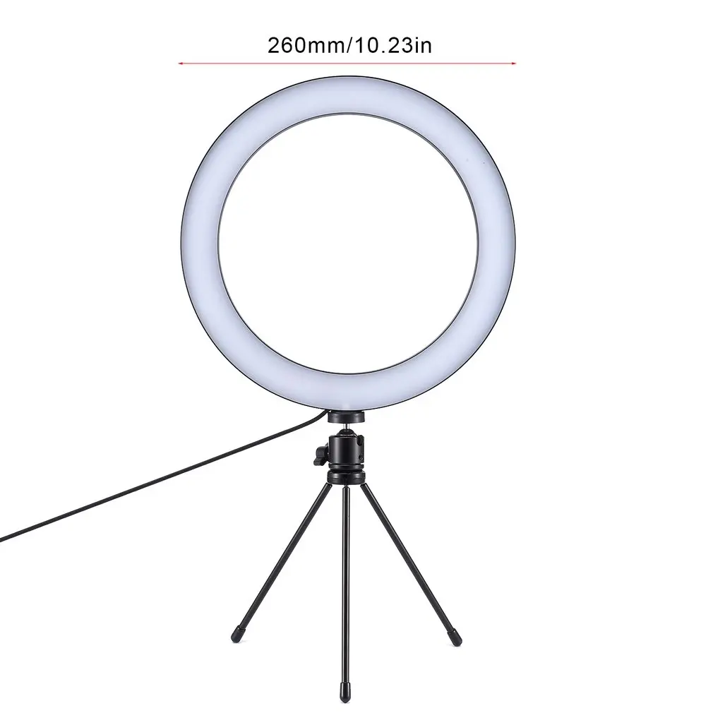 Dimmable светодиодный студийный фотоаппарат кольцо свет фото телефон видео свет круглая лампа с штативами селфи палка кольцо заполняющий свет для Canon
