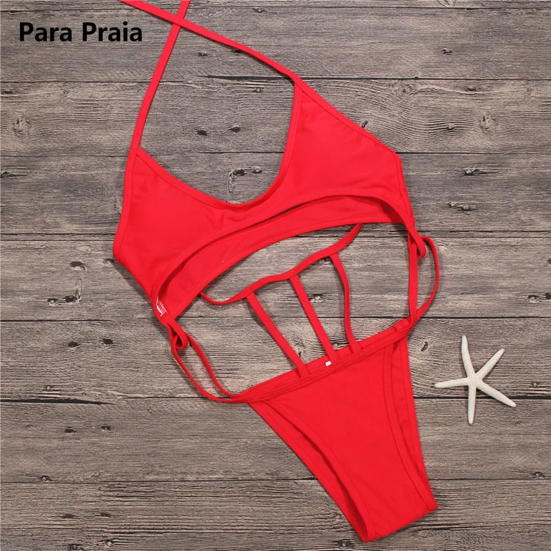 2019 Новый Холтер Одна деталь Плавание одежда купальник с вырезом пикантные