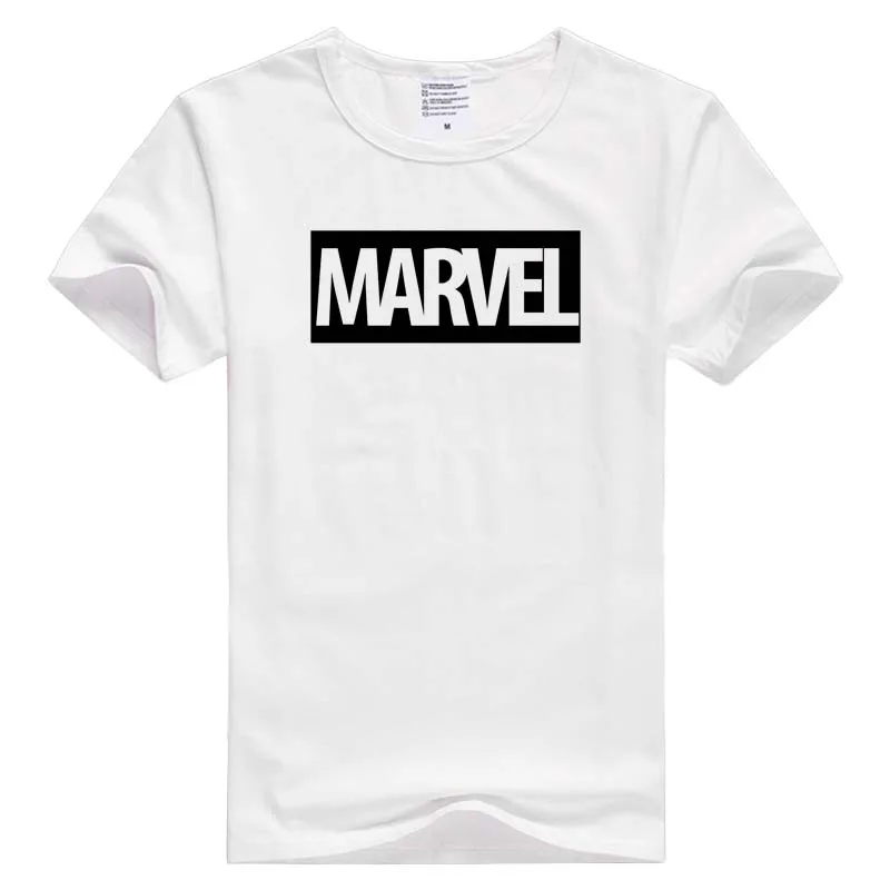Для Marvel с коротким рукавом человек мужчин футболка Удобная Cool топ принтом модные