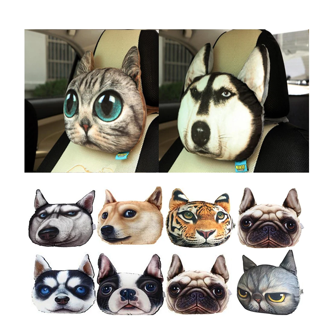 30X25 см автомобильный Стайлинг подголовник подушка для шеи углеродная дыхания 3D