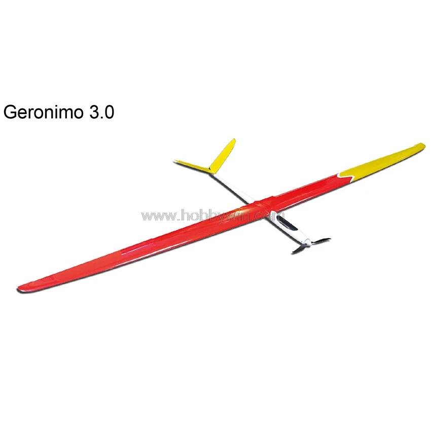 FlyFly Hobby Geronimo Электрический планер 3000 мм эпоксидный Стекловолоконный фюзеляж Balsa